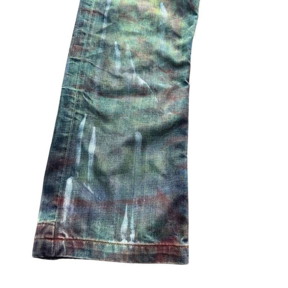 Vintage GAP Y2K Painted Hand-Dyed Distressed Jeans 33” - Picture 3 of 11
